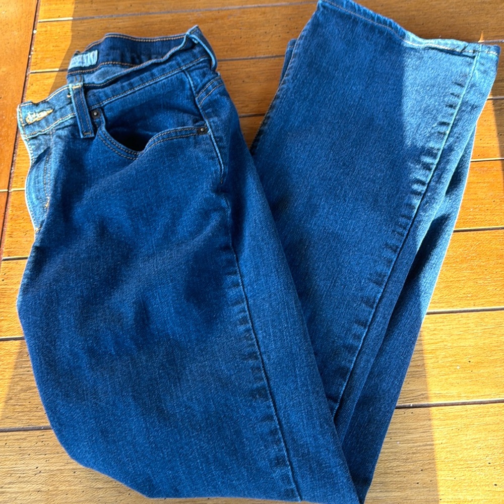 Levi's Women's 529 Curvy Bootcut Jeans Size 10 Dark Wash Denim Pockets Logo